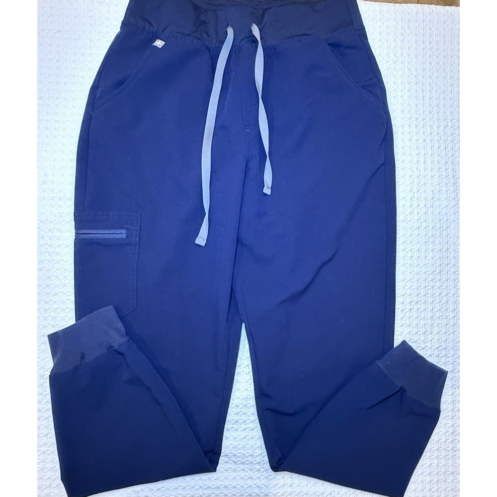 FIGS Zamora Jogger Scrub Pants Women Navy Blue Medical Scrubs M
